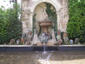 Wagner busts at Gala Dali's house in Pubol, a great day out from our holiday rental in Sant Feliu de Guixols